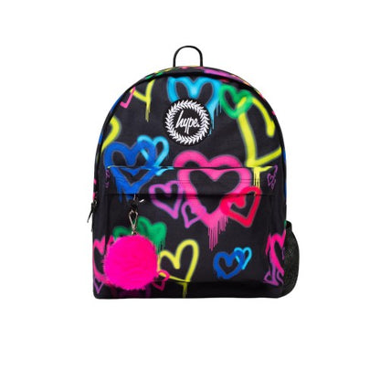 Front - Hype Graffiti Heart Backpack