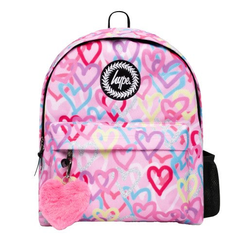 Front - Hype Iconic Graffiti Heart Backpack