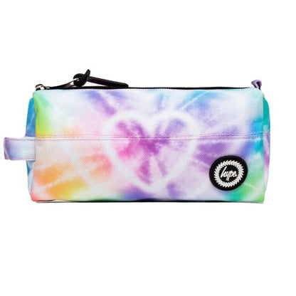 Front - Hype Heart Tie Dye Pencil Case