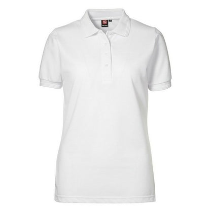 Front - ID Womens/Ladies Pro Wear Short Sleeve Regular Fitting Classic Polo Shirt