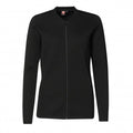 Front - ID Womens/Ladies Fitted Full Zip Knitted Cardigan