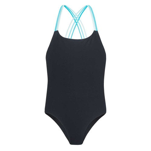 Front - Aquawave Girls Harma One Piece Swimsuit
