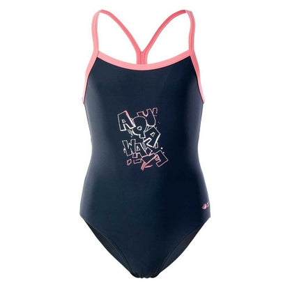 Front - Aquawave Girls Velanti Logo One Piece Swimsuit