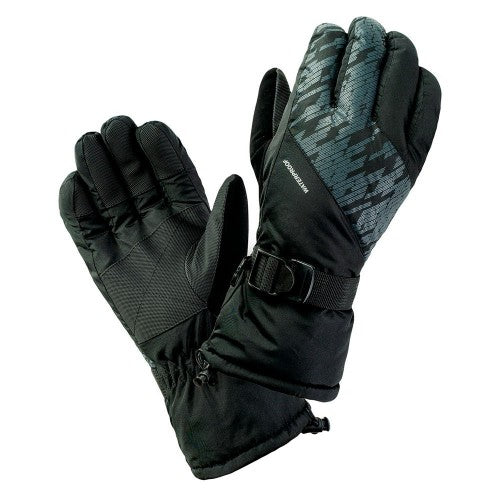 Front - Hi-Tec Mens Elime Printed Ski Gloves