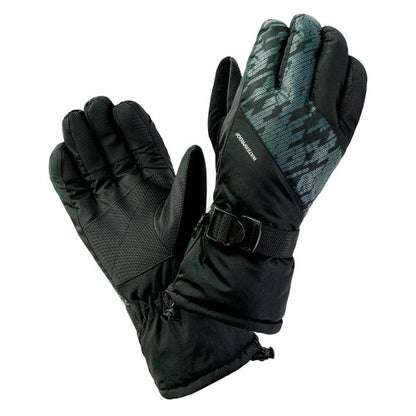 Front - Hi-Tec Mens Elime Printed Ski Gloves