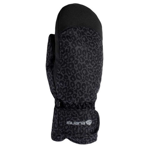 Front - Iguana Womens/Ladies Anne Leopard Print Ski Gloves