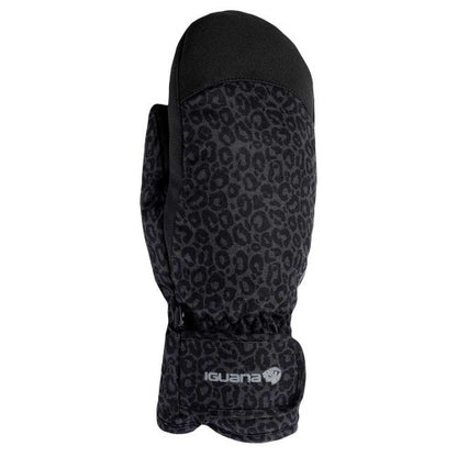 Front - Iguana Womens/Ladies Anne Leopard Print Ski Gloves