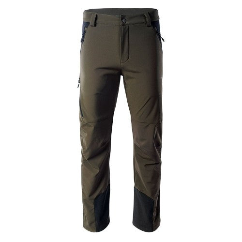 Front - Hi-Tec Mens Astoni Softshell Hiking Trousers