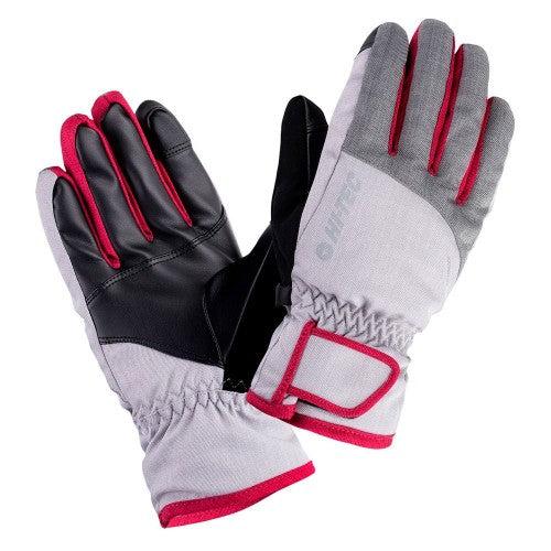Front - Hi-Tec Womens/Ladies Huri Ski Gloves