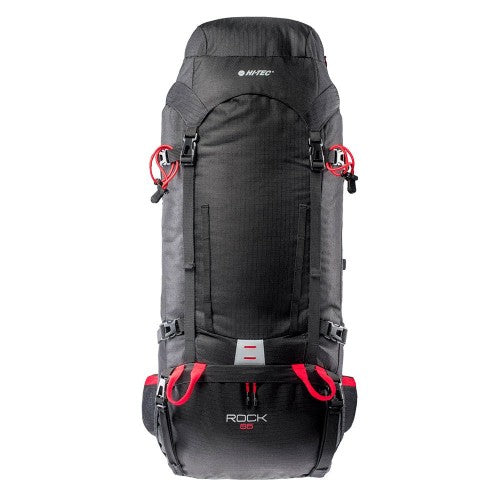 Front - Hi-Tec Rock 65L Hiking Backpack