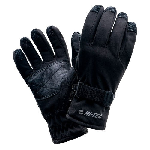 Front - Hi-Tec Mens Lansa Logo Ski Gloves