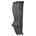 Front - Childrens Girls Plain Knee High School Socks (Pack Of 3)