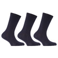 Front - Childrens/Kids Plain Cotton Rich School Socks (Pack Of 3)