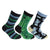 Front - FLOSO Childrens/Kids Retro Gripper Socks (3 Pairs)