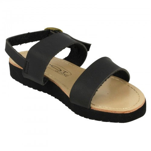 Front - Spot On Childrens Girls Two Bar Sling Sandals
