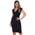 Front - Krisp Womens/Ladies Cap Sleeve Wrap Jersey Dress