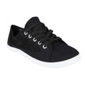 Front - Krisp Womens/Ladies Panelled Plimsoll Trainers