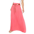 Front - Krisp Womens/Ladies Tie Belted Boho Maxi Skirt