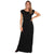 Front - Krisp Womens/Ladies Turn Up Sleeve Jersey Maxi Dress
