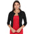 Front - Krisp Womens/Ladies Cropped Open Party Shrug