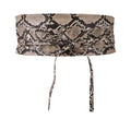 Front - Krisp Womens/Ladies Snake Print Cinch Belt