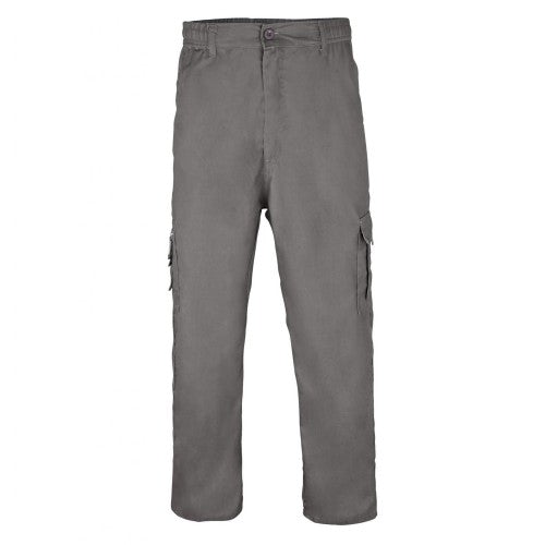 Front - Krisp Mens Multi Pocket Cargo Trousers