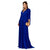 Front - Krisp Womens/Ladies Chiffon Wrap Angel Sleeve Maxi Dress