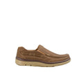 Front - Krisp Mens Leather Boat Shoes