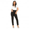 Front - Krisp Womens/Ladies Lace Wrap Short-Sleeved Jumpsuit