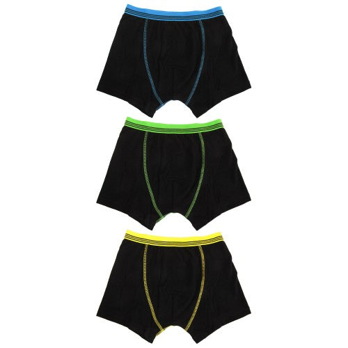 Front - TF Kids By Tom Franks Boys/Childrens Trunks Underwear (3 Pack)