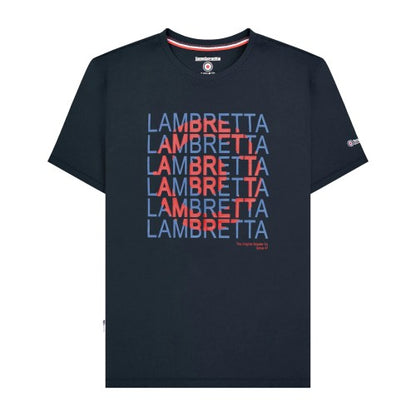 Front - Lambretta Mens Heritage SS25 Target T-Shirt