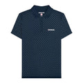 Front - Lambretta Mens SS24 Polka Dot Polo Shirt