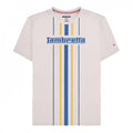 Front - Lambretta Mens Vertical Stripe T-Shirt