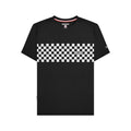 Front - Lambretta Mens AW24 Two Tone Panelled T-Shirt
