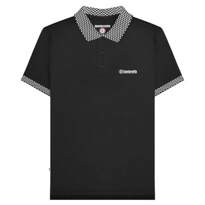 Front - Lambretta Mens SS25 Two Tone Polo Shirt
