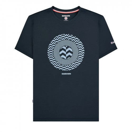 Front - Lambretta Mens Chevron Target T-Shirt