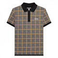 Front - Lambretta Mens Prince Of Wales Check Polo Shirt