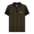 Front - Lambretta Mens Pinstripe Polo Shirt