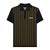Front - Lambretta Mens Pinstripe Polo Shirt