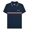 Front - Lambretta Mens Classic SS24 Stripes Polo Shirt