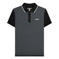 Front - Lambretta Mens Two Tone All-Over Print Polo Shirt