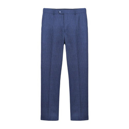 Front - Lambretta Mens Spencer Checked Suit Trousers