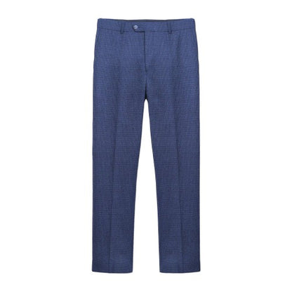 Front - Lambretta Mens Spencer Checked Suit Trousers