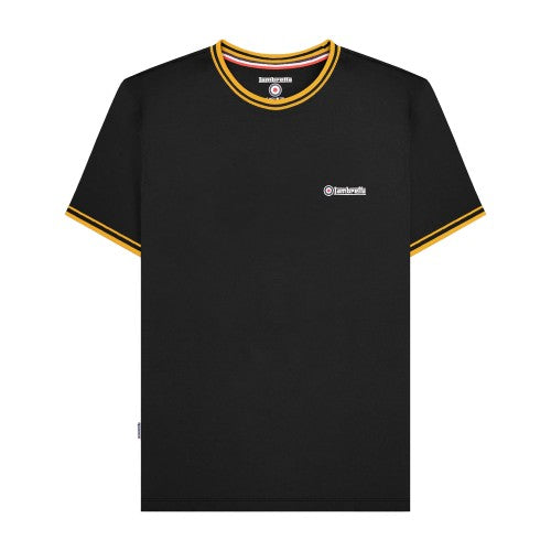 Front - Lambretta Mens AW24 Twin Tip Pique T-Shirt