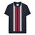 Front - Lambretta Mens Greco Striped Knitted Short-Sleeved Polo Shirt