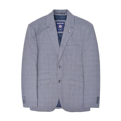 Front - Lambretta Mens Dawson Checked Blazer