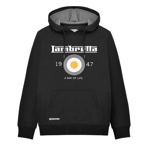 Front - Lambretta Mens AW24 Target Hoodie