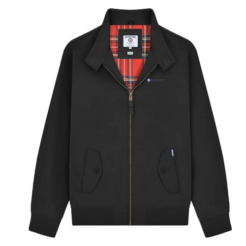 Front - Lambretta Mens Shower Resistant Harrington Jacket
