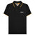 Front - Lambretta Mens Paisley Lined Polo Shirt