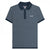 Front - Lambretta Mens Roundel Geometric Big & Tall Polo Shirt